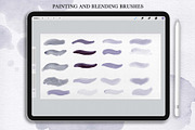 Watercolor brushes for Procreate, a Brush Add-On by Spark Studio Brushes (Thumbnail 6 of 11)