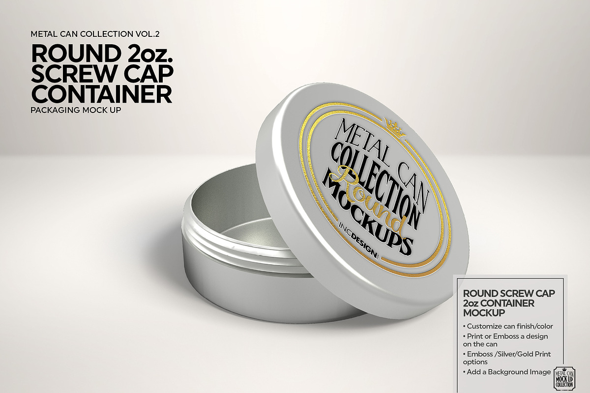 Vol2. Metal Can Mockup Collection, a Cups & Container Mockup by INCDesign (Photo 4 of 23)