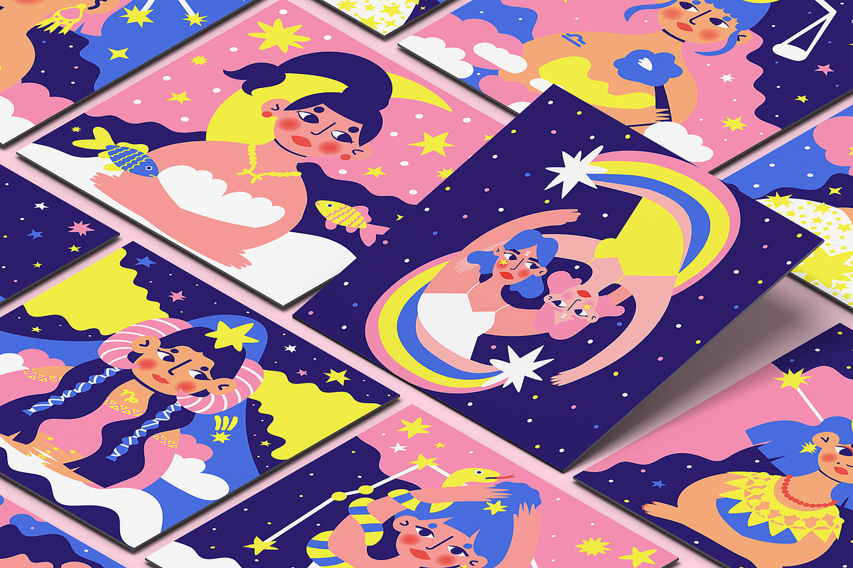 Star soul. Zodiac illustration set, a Person Illustration by Oliana Moroz (Photo 3 of 21)