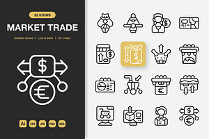Market Trade Icons