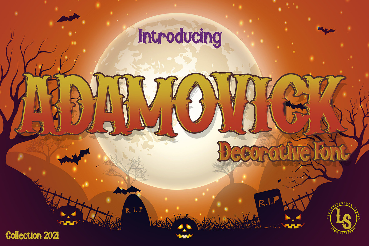 Adamovick, a Font by LetterStock (Photo 1 of 8)