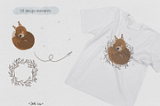 Cozy Woodland Animals Clipart, a Texture Illustration by Jenny Quince (Thumbnail 12 of 13)