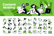 Content Writing, a Person Illustration by PureSolution (Thumbnail 1 of 6)
