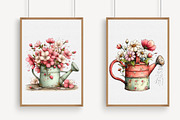 Watercolor Watering Can Clipart, an Illustration by Libby Wishes (Thumbnail 3 of 7)