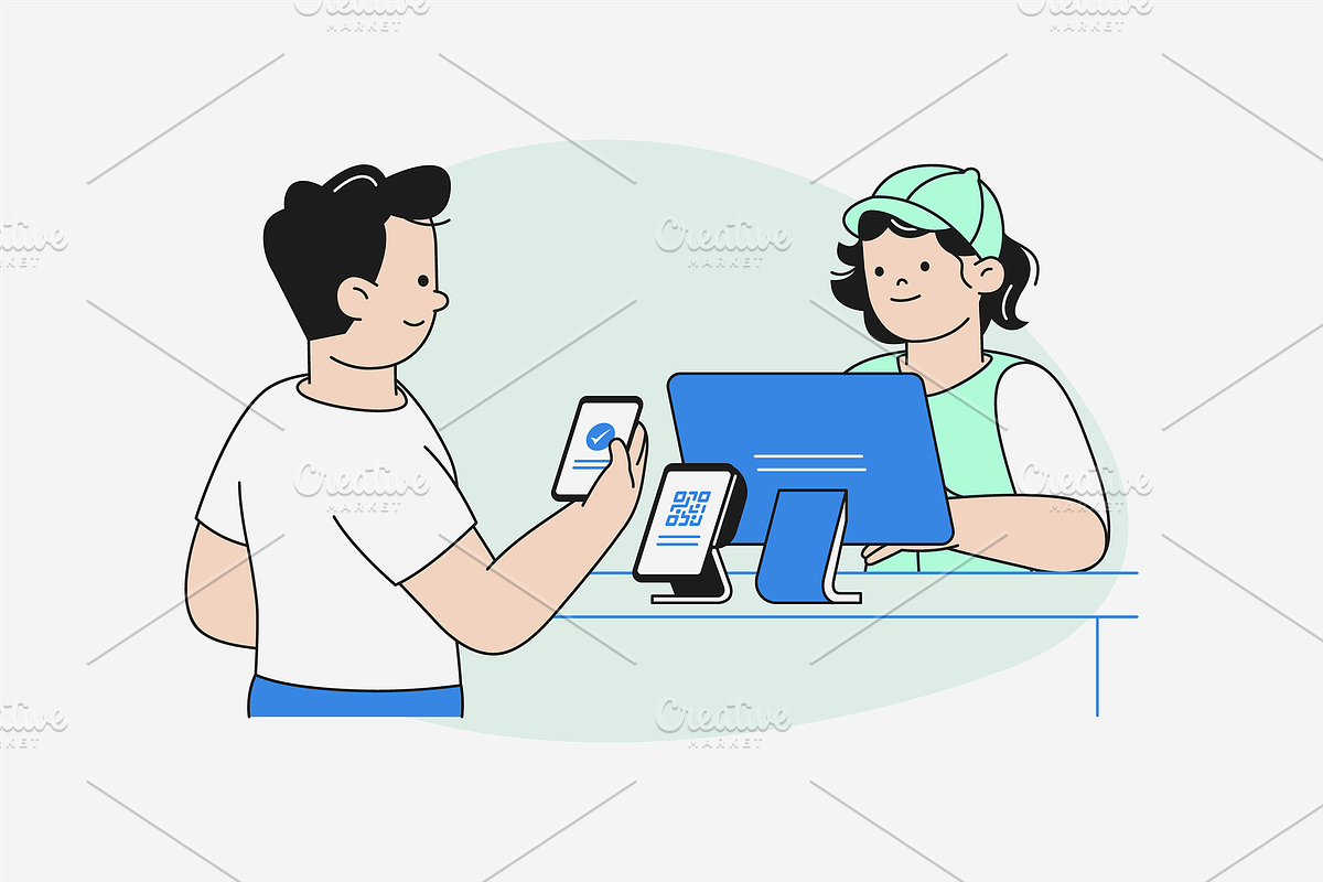 Payment Transaction Illustration, an Object Graphic by Jump Studio (Photo 5 of 12)