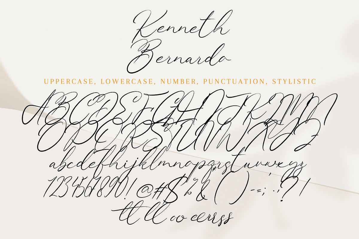 Kenneth Bernardo, a Handwritten Font by HaKi Studio (Photo 5 of 5)