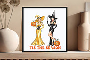 Vintage Halloween Tis the Season PNG, an Illustration by DreamCafeArt (Thumbnail 4 of 7)