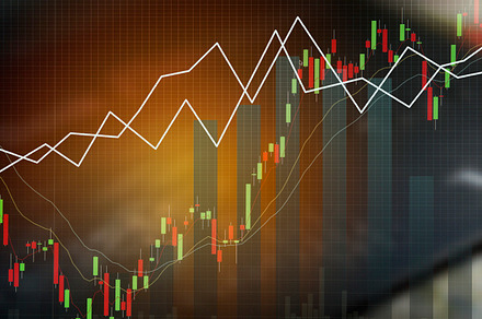 Business trading graph and money stock photo containing accounting and, a Business Photo by Pushish Images