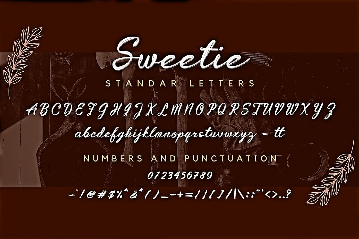 Sweetie - Modern Brush Font, a Script Font by Ahmad Pkp Studio (Photo 8 of 9)