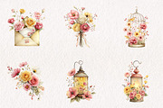 Whimsical Mother's Day Flowers Clipa, an Illustration by CreationArt (Thumbnail 2 of 10)