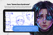 150 Anime Female Head Stamps, a Brush Add-On by Selentaori Studio (Thumbnail 5 of 11)