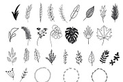 Tropical Leaves Stamps | Procreate, a Brush Add-On by OkayAnnie Designs (Thumbnail 6 of 7)