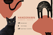 Moody Cat Shapes Collection, an Object Graphic by Lum3n (Thumbnail 2 of 6)