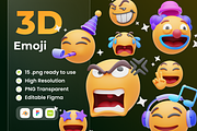 Emoji 3D Illustration, a Characters & Person 3D Model by Vektora Studio (Thumbnail 1 of 2)