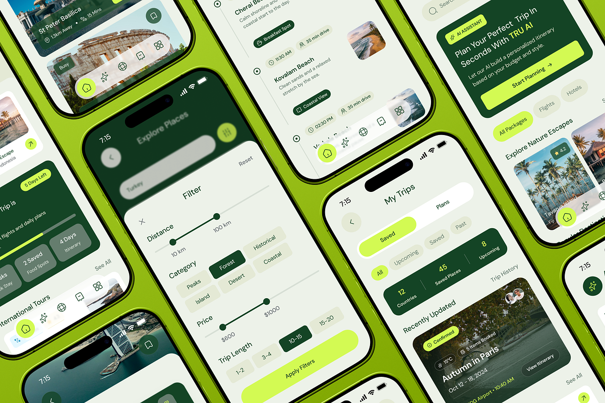 TRU - AI Powered Travel App UI Kit, an UI Kit Template by Brickclay (Photo 9 of 17)