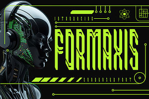 Formaxis Condensed Techno Font, a Font by PutraCetol Studio
