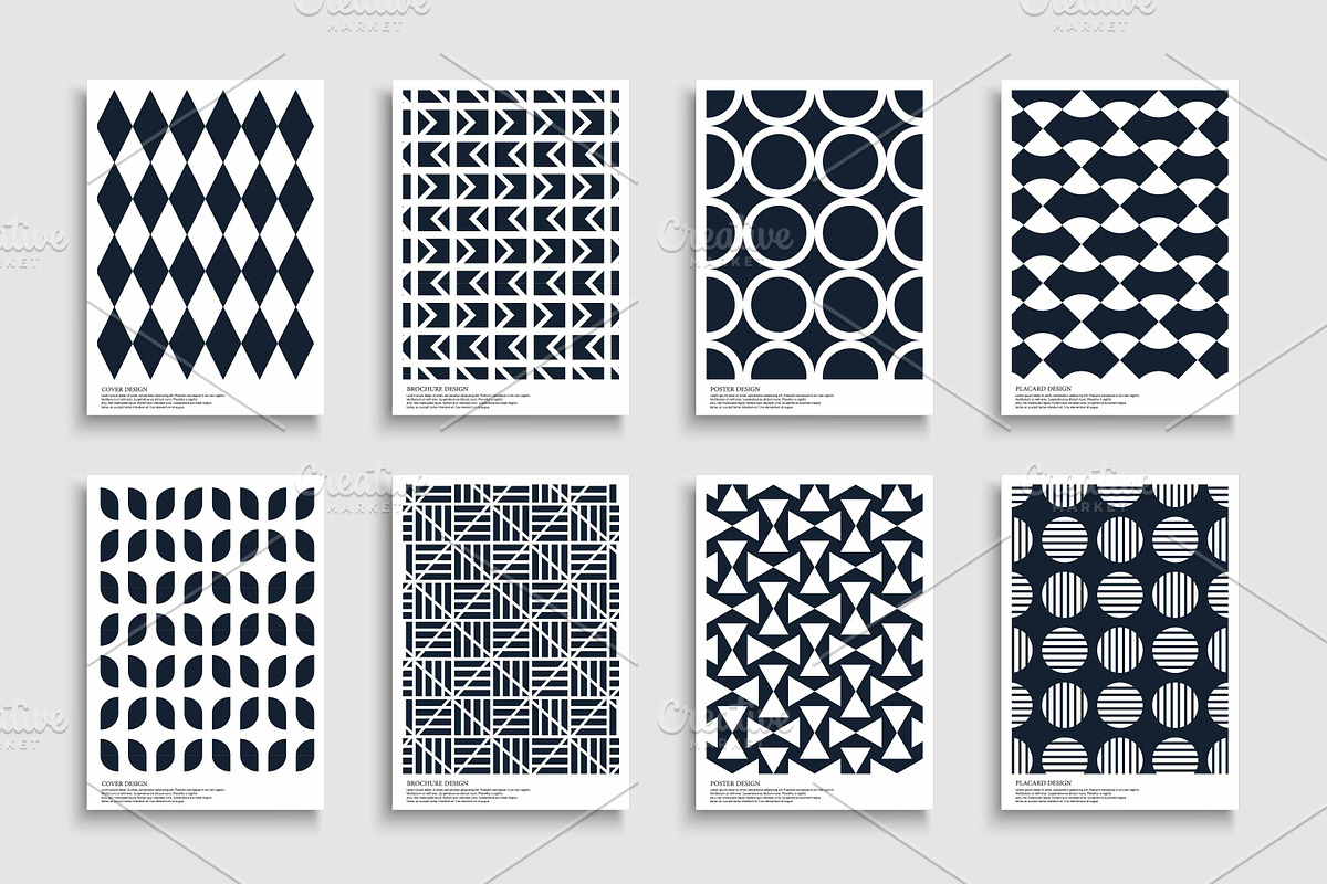 Geometric modern textured posters, a Background Graphic by ExpressShop (Photo 2 of 4)