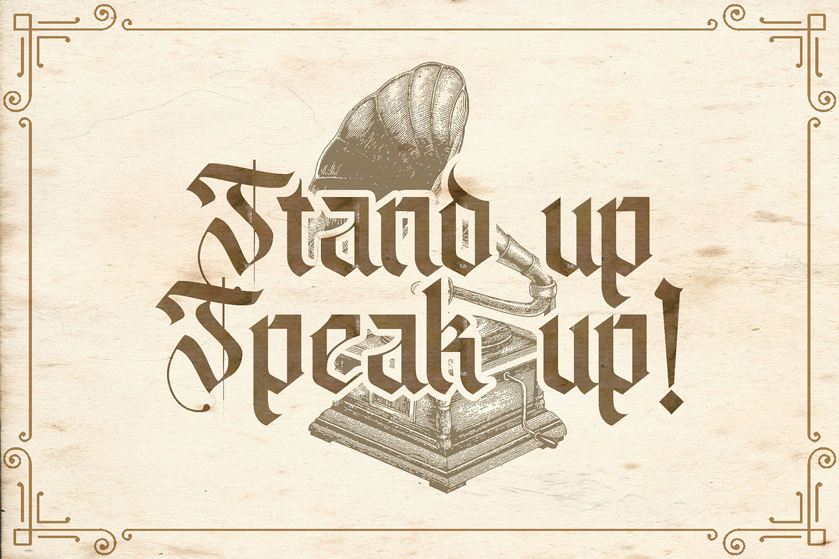 Livingstone - Blackletter Font preview 6