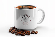 Coffee Mug, a Product Mockup by OneVectorStock (Thumbnail 1 of 2)