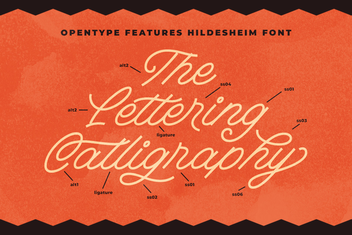 The Hildesheim Monoline Script, a Script Font by Letterhend Studio (Photo 2 of 9)