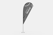Stand Convex Flag Banner Mockup, a Product Mockup by graphypix (Thumbnail 3 of 4)