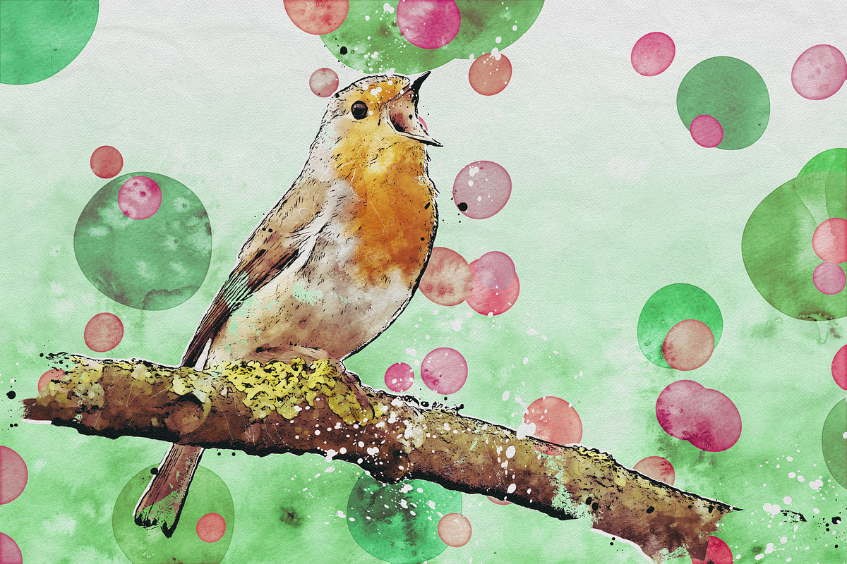 Watercolor Sketch Art, an Action Add-On by Mint Actions (Photo 6 of 12)