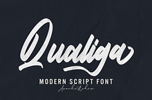 Qualiga - Script Font