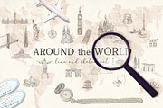 Around the World. Travel Bundle., an Object Illustration by Designwork (Thumbnail 1 of 18)