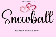 Snowball, a Handwritten Font by FreshTypeINK (Thumbnail 1 of 8)