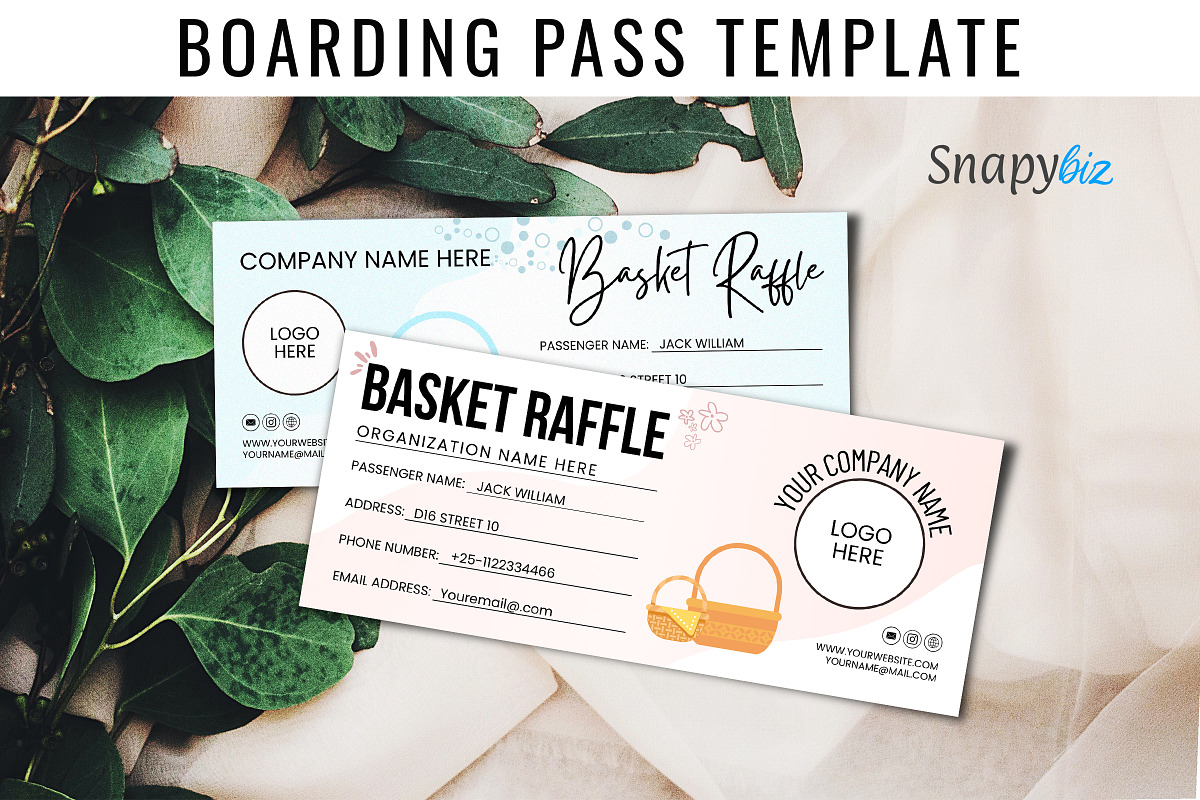 Raffle Event Ticket Canva Template, a Card Template by Snapybiz (Photo 5 of 10)