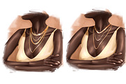 Procreate jewelry brushes, Chain, a Brush Add-On by Elenbushe (Thumbnail 4 of 10)