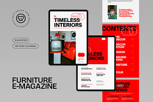 Red Utilitarian Furniture E-Magazine, a Templates & Theme by graphicook