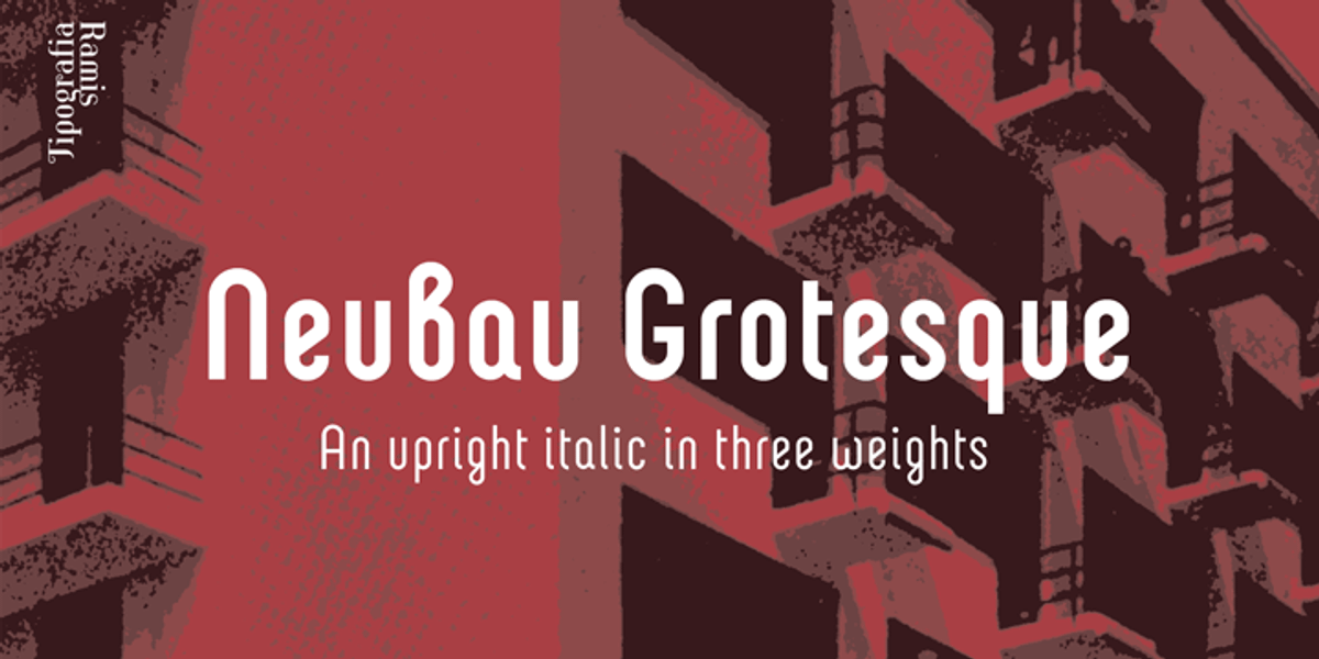 Neubau Grotesque, a Sans Serif Font by TipografiaRamis (Photo 1 of 2)