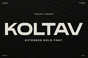 Koltav - Extended Bold Font, a Sans Serif Font by RagamKata (Thumbnail 1 of 10)