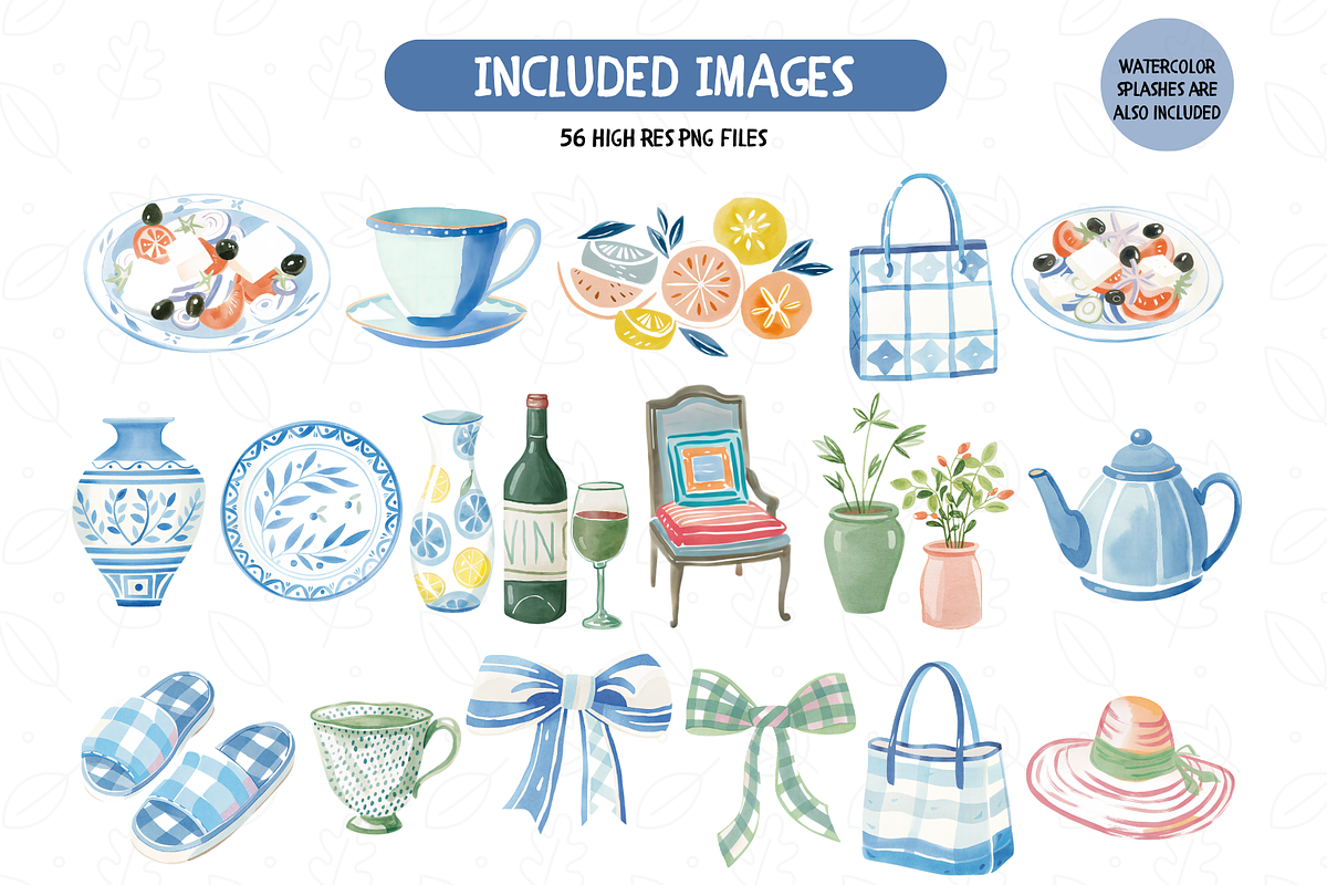 Greek Island Clipart Bundle, an Illustration by TatiMockup (Photo 3 of 7)