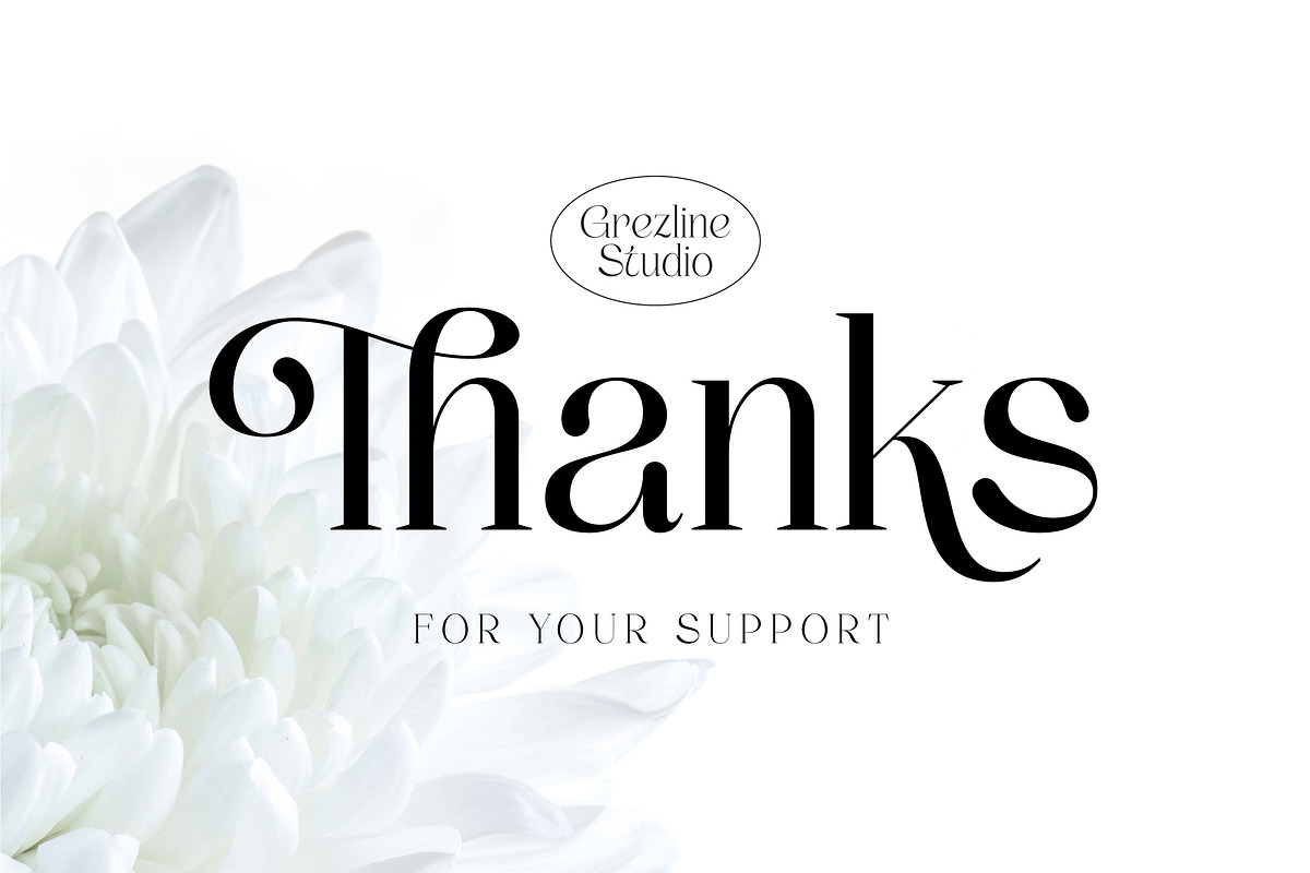 Thenie Dawson - Stylish Serif Font, a Serif Font by Grezline Studio (Photo 12 of 12)
