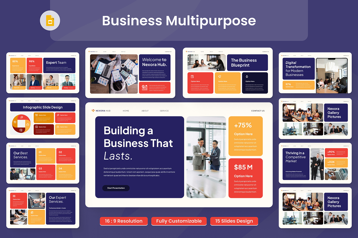 Business Multipurpose Presentation, a Presentation Template by Annora Studio (Photo 1 of 7)