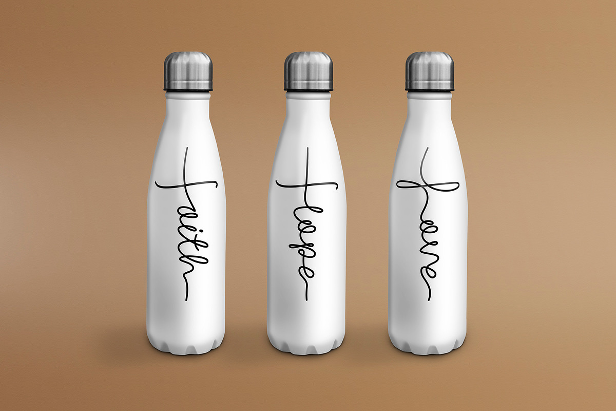 Water Bottle/Drinks Bottle Mock Up, a Product Mockup by Little Type Factory (Photo 7 of 8)