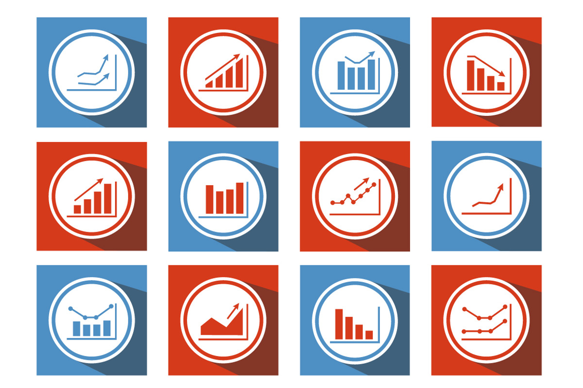 Set flat infographics icons, an Outline Icon by AlexZeL (Photo 2 of 5)