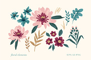 Floral Patterns & Borders, a Pattern Graphic by Nadia Grapes (Thumbnail 7 of 8)