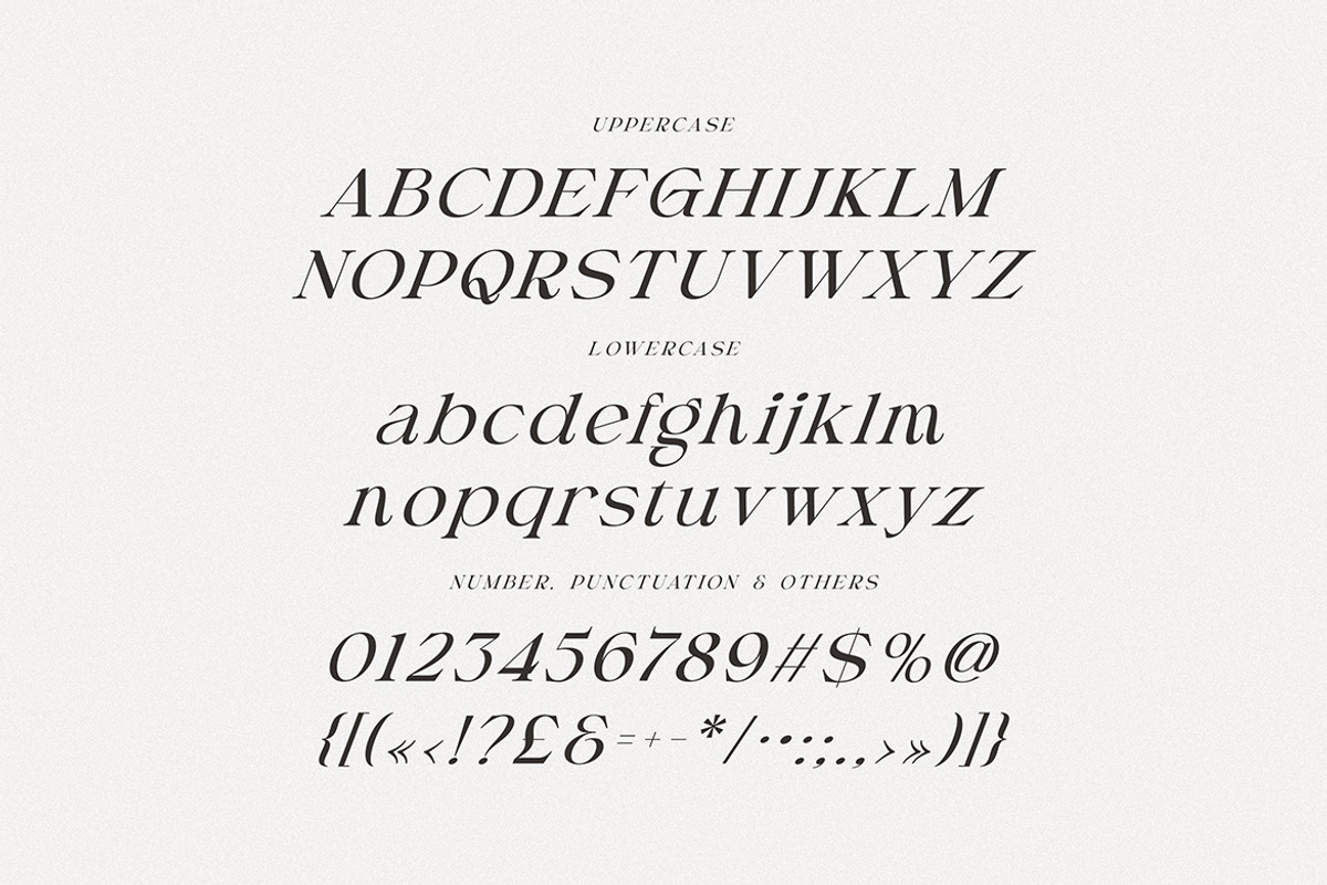 Rischa Unique Luxury Serif, a Serif Font by Cruzine (Photo 7 of 9)