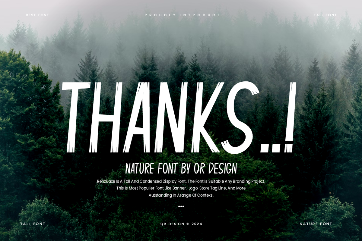 Renzuaxe - Nature Font, a Handwritten Font by QR Design Studio (Photo 6 of 6)