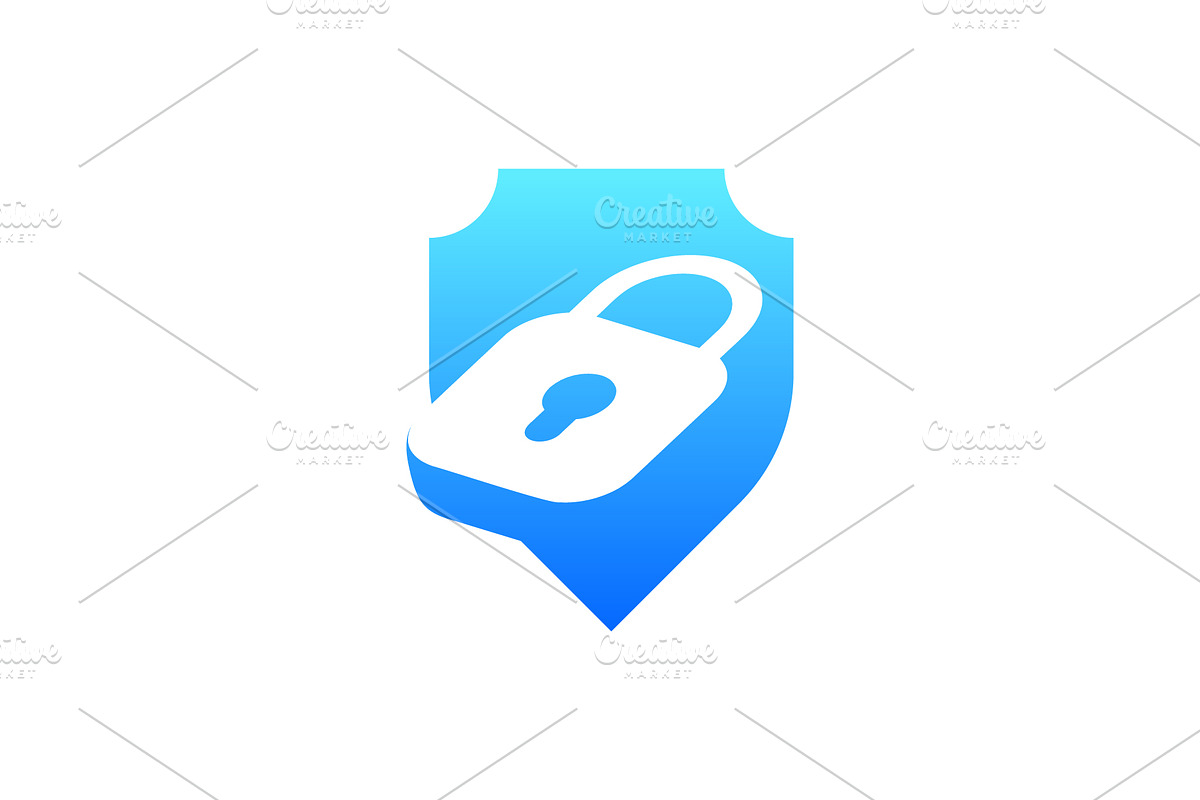 elegant shield padlock logo, a Branding & Logo Template by Rasagama Studio