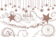Rose Gold Metallic Star Clipart, an Illustration by ClipartBrat Graphics (Thumbnail 1 of 5)