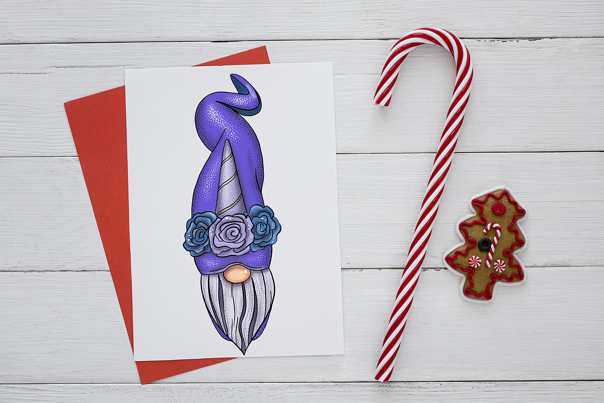 Christmas Gnomes clipart Procreate, an Education Illustration by ElladesignCo (Photo 4 of 7)