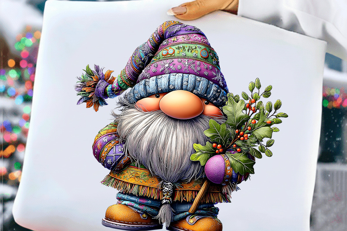 Winter Christmas Gnome Clipart, an Illustration by Craft Nest (Photo 8 of 10)