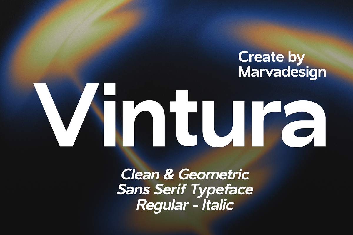Vintura - A Modern Sans Serif Font, a Sans Serif Font by Marvadesign (Photo 1 of 7)