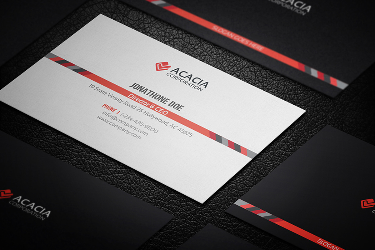 Middle-line Business Card, a Business Card Template by DesignGhar (Photo 4 of 6)