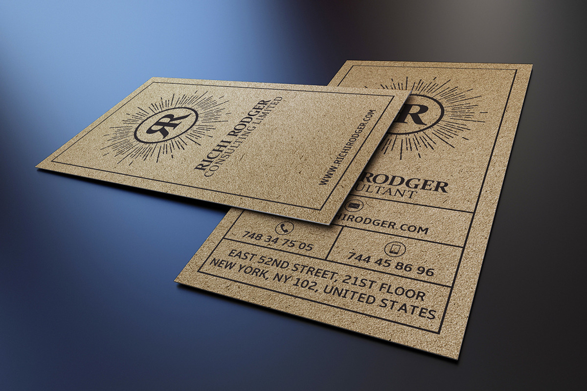 Kraft Paper Business Card, a Business Card Template by Marvel (Photo 4 of 5)