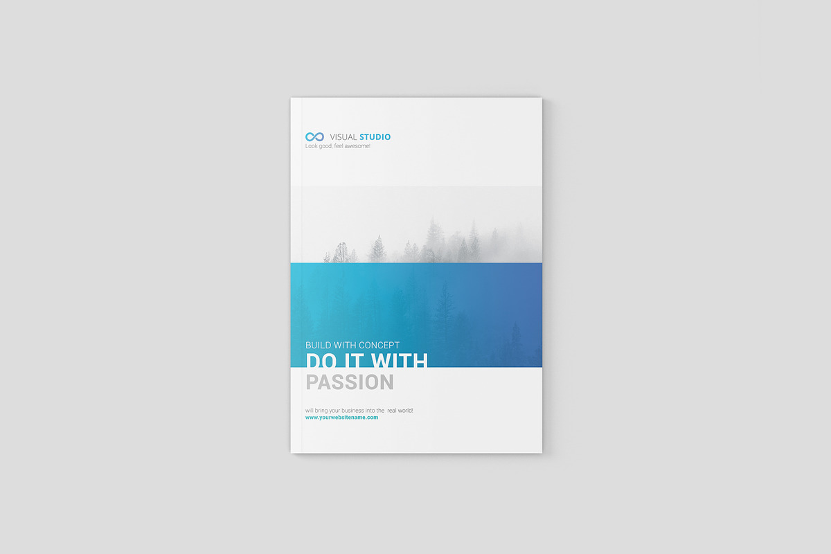A4 Magazine / Brochure Mock-Up, a Books & Magazine Mockup by Toasin Studio